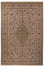 絨毯 カシャン 280X418 茶色/ブラック 大きな (ウール, ペルシャ/イラン)