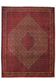 Tapete Persa Bijar Com Seda 258X337 Vermelho Escuro/Preto Grande (Lã, Pérsia/Irão)