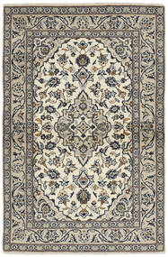 Keshan Teppich 96X147 Gelb/Schwarz Wolle, Persien/Iran