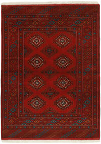  106X146 Turkaman Vloerkleed Zwart/Donkerrood Perzië/Iran