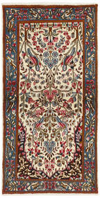 絨毯 ペルシャ ケルマン 94X186 ダークレッド/ブラック (ウール, ペルシャ/イラン)