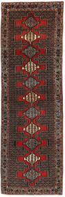 91X285 Senneh Rug Oriental Runner
 Black/Dark Red (Wool, Persia/Iran)
