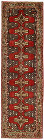  92X305 Senneh Vloerkleed Tapijtloper Zwart/Bruin Perzië/Iran