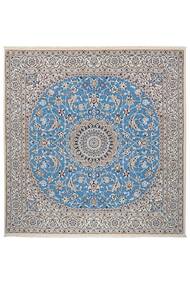 Nain 9La Rug 203X210 Square Dark Grey/Dark Blue Wool, Persia/Iran
