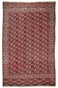  227X353 Turkaman Teppich Dunkelrot/Schwarz Persien/Iran