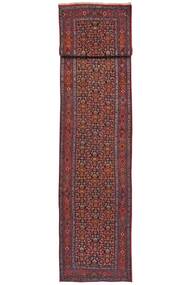 93X504 Dywan Bidżar Z Jedwab Orientalny Chodnikowy Ciemnoczerwony/Czarny (Wełna, Persja/Iran)