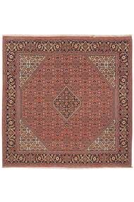 Tapete Oriental Bijar 198X201 Quadrado Vermelho Escuro/Castanho (Lã, Pérsia/Irão)