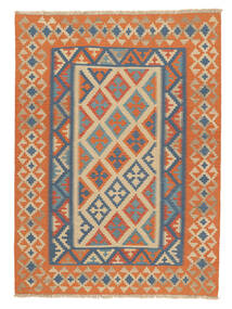  Persischer Kelim Ghashghai Teppich 176X241 Braun/Orange ( Persien/Iran)