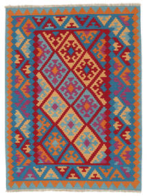 176X236 Tapis Kilim Ghashghaï D'orient Rouge Foncé/Bleu Foncé (Perse/Iran) Carpetvista