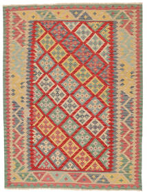 175X231 Kelim Ghashghai Teppich Orientalischer Orange/Grün ( Persien/Iran) Carpetvista