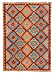  Orientalischer Kelim Ghashghai Teppich 170X232 Braun/Dunkelrot Persien/Iran Carpetvista