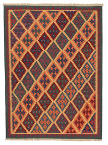 171X231 Kilim Qashqai Rug Oriental Dark Red/Black ( Persia/Iran) Carpetvista