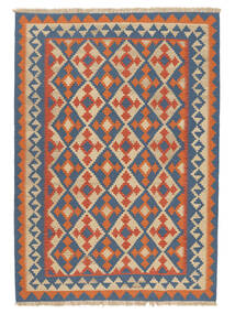 Tappeto Orientale Kilim Ghashghai 180X253 Blu Scuro/Arancione ( Persia/Iran)