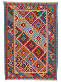 Tappeto Persiano Kilim Ghashghai 178X254 Rosso Scuro/Blu Scuro ( Persia/Iran)