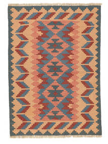  105X150 Kilim Qashqai Szőnyeg Fekete/Barna Perzsia/Irán
 Carpetvista