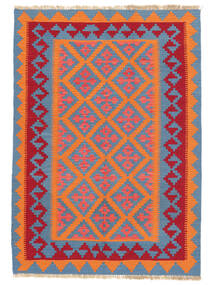 128X180 Tappeto Orientale Kilim Ghashghai Rosso/Blu Scuro ( Persia/Iran) Carpetvista