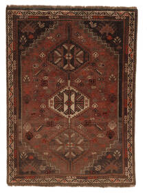  Persischer Colored Vintage Teppich 125X170 Schwarz/Dunkelrot (Wolle, Persien/Iran)