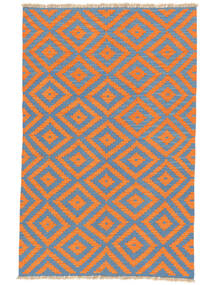Tappeto Orientale Kilim Ghashghai 121X186 Blu Scuro/Arancione ( Persia/Iran)