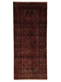 95X219 Colored Vintage Vloerkleed Modern Tapijtloper Zwart/Bruin (Wol, Perzië/Iran) Carpetvista
