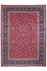 298X402 絨毯 カシャン オリエンタル ダークレッド/ダークピンク 大きな (ウール, ペルシャ/イラン)