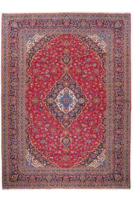 306X414 Dywan Keszan Orientalny Ciemnoczerwony/Czerwony Duży (Wełna, Persja/Iran)