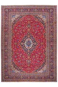 Tapete Oriental Kashan 298X412 Vermelho Escuro/Vermelho Grande (Lã, Pérsia/Irão)