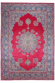  Orientalischer Kerman Teppich 250X359 Dunkelrot/Dunkelrosa Großer Wolle, Persien/Iran