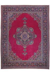 Tapete Persa Kashan 318X428 Rosa Escuro/Vermelho Escuro Grande (Lã, Pérsia/Irão)