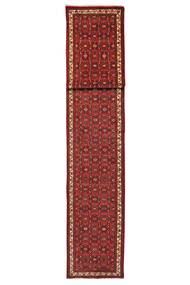  Hosseinabad 81X602 Perzsa Gyapjúszőnyeg Sötétpiros/Fekete Kicsi