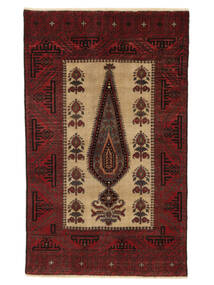  Persischer Colored Vintage Teppich 98X162 Schwarz/Braun (Wolle, Persien/Iran)