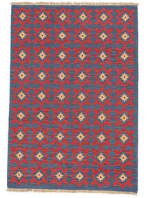  Kilim Ghashghai Tapete 127X181 Persa Vermelho Escuro/Azul Escuro Pequeno Carpetvista