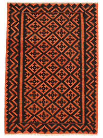  Kilim Ghashghai Tappeto 126X176 Persiano Nero/Rosso Piccolo Carpetvista