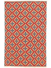  Persialainen Kelim Ghashghai Matot 122X188 Tummanpunainen/Oranssi Carpetvista