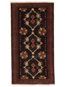  106X200 Colored Vintage Szőnyeg Fekete/Sötétpiros Perzsia/Irán
 Carpetvista