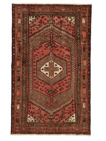 127X210 Colored Vintage Vloerkleed Modern Zwart/Bruin (Wol, Perzië/Iran) Carpetvista