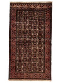  Persisk Colored Vintage Tæppe 100X180 Sort/Mørkerød (Uld, Persien/Iran)