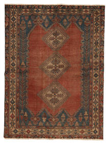 Colored Vintage Rug 156X211 Brown/Black Wool, Persia/Iran Carpetvista