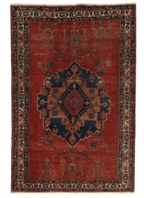  Persian Colored Vintage Rug 173X258 Black/Dark Red Carpetvista