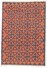 122X176 Alfombra Kilim Gashgai Oriental Rojo/Azul Oscuro (Persia/Irán) Carpetvista