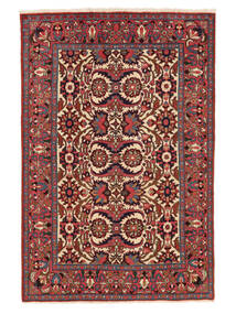  Persischer Rudbar Teppich 133X200 Dunkelrot/Schwarz (Wolle, Persien/Iran)