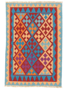  Orientalisk Kelim Ghashghai Matta 120X175 Mörkröd/Orange Persien/Iran Carpetvista
