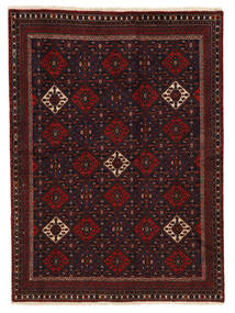  Persialainen Afshar/Sirjan Matot 174X237 Musta/Tummanpunainen Carpetvista
