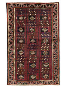  Lori Rug 146X232 Persian Wool Black/Dark Red Small Carpetvista