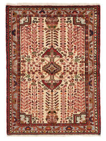  113X156 Hamadan Rug Dark Red/Brown Persia/Iran Carpetvista