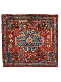  Persian Nahavand Rug 127X136 Square Dark Red/Black (Wool, Persia/Iran)