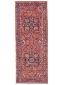  80X200 Washable Small Georgia Oriental Rug - Red/Blue Cotton