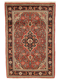 Sarouk Fine Rug 106X162 Dark Red/Brown Wool, Persia/Iran Carpetvista