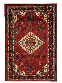 Hamadan Rug 117X172 Black/Dark Red Wool, Persia/Iran Carpetvista