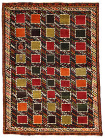 120X162 Alfombra Gashgai Fine Oriental Negro/Rojo Oscuro (Lana, Persia/Irán) Carpetvista