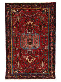 109X165 Tappeto Orientale Nahavand Nero/Rosso Scuro (Lana, Persia/Iran) Carpetvista